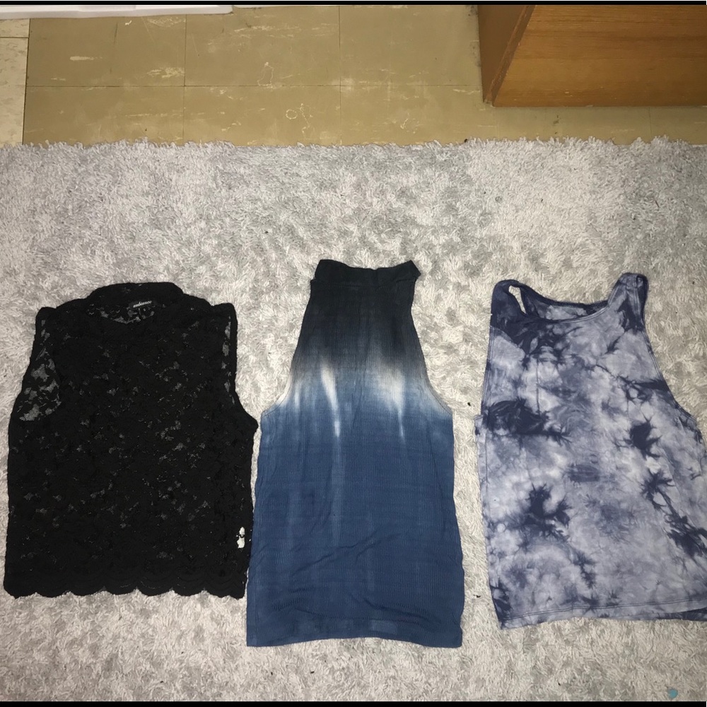 All three shirts together!!! All size S.